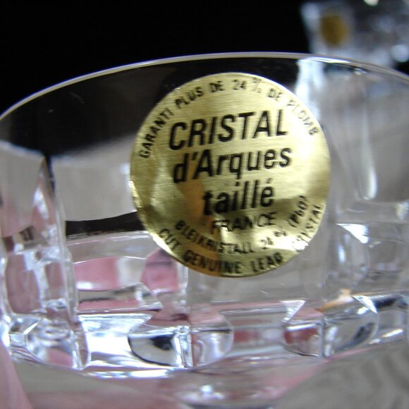 Vtg MIB Cordial Glass Set of 6, Durand Cristal D'Arques, Chambord, Liqueur Coupe - Picture 5 of 11